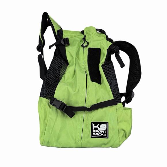 K9 Sport Sack Pet Dog Cat Carrier Backpack Lime Green Size M Ventilated - Picture 1 of 12